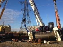 Vaughan Heavy Equipment Operating for removal of Transformer