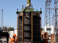 Heavy Equipment Operating for removal of Transformer
